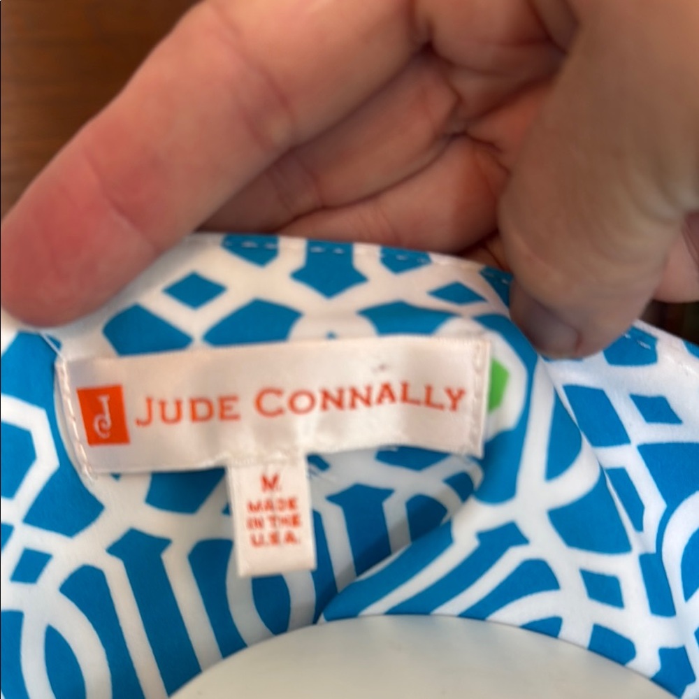 Jude Connally Blue‎ and White Dress - Picture 2 of 6